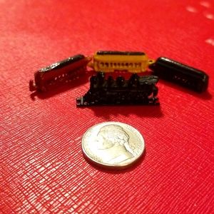 Dolls House Miniature 1/12th Scale Metal Toy Train Set